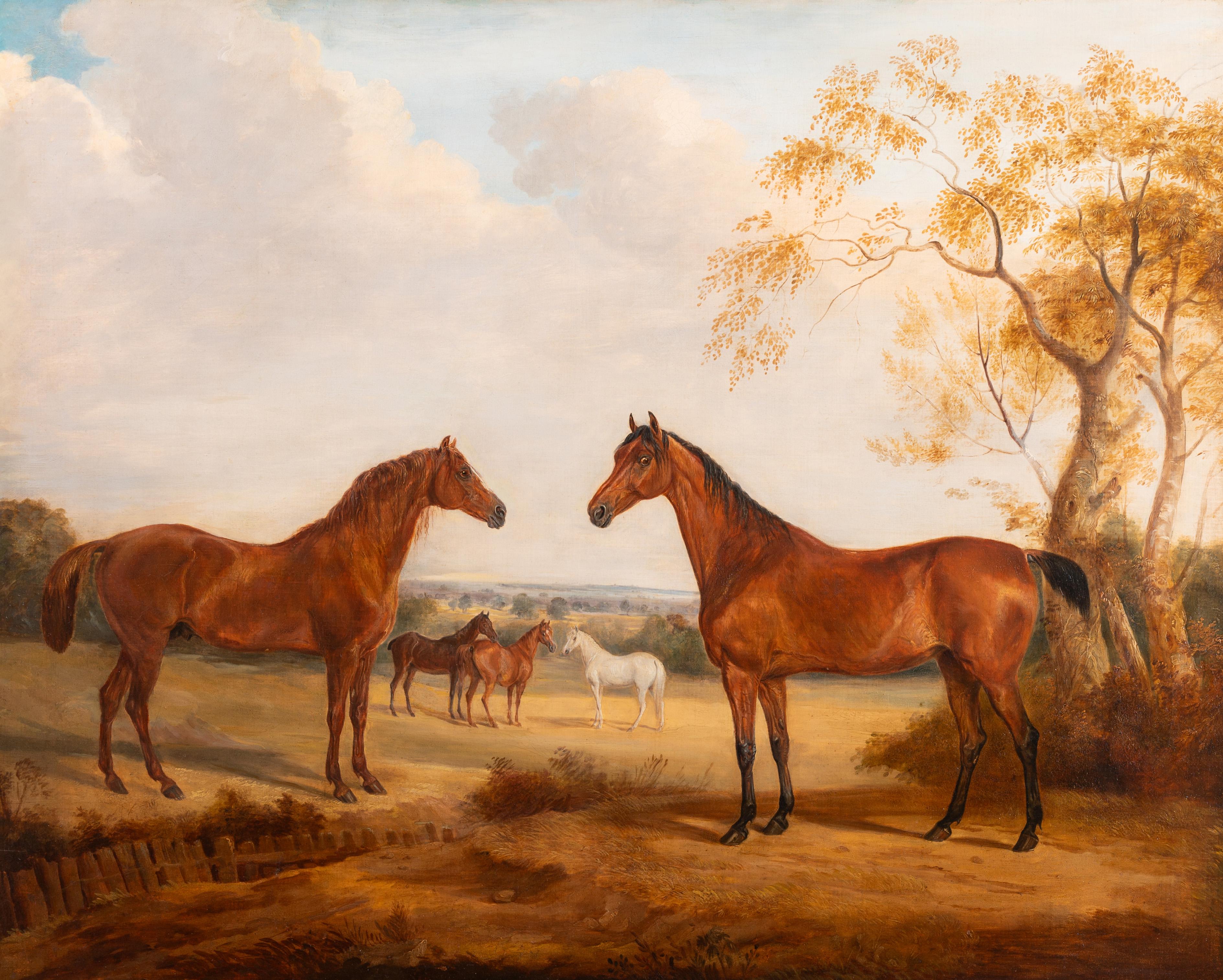 The Duke of Wellington's 'Copenhagen', ridden at the Battle of Waterloo - Painting by William Webb