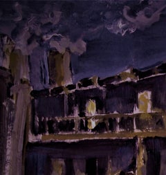 Midnight in Mexico, Painting, Gouache on Paper