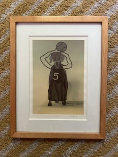 William Wegman Print Signed, Dated 1994 and numbered 16/50 in maple wood frame