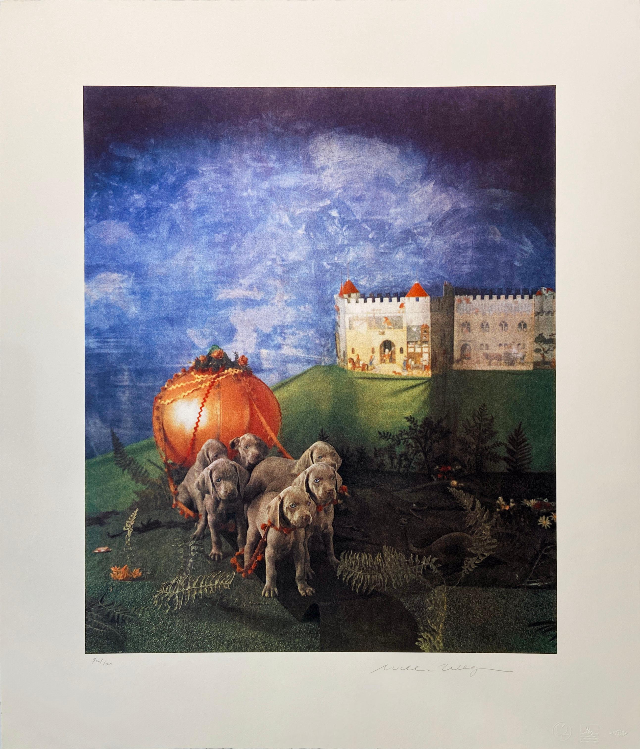 6 Pups and The Pumpkin Carriage - Print by William Wegman