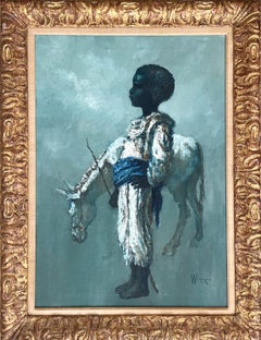 Young Boy with Donkey, William Weintraub