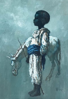 Young Boy with Donkey, William Weintraub