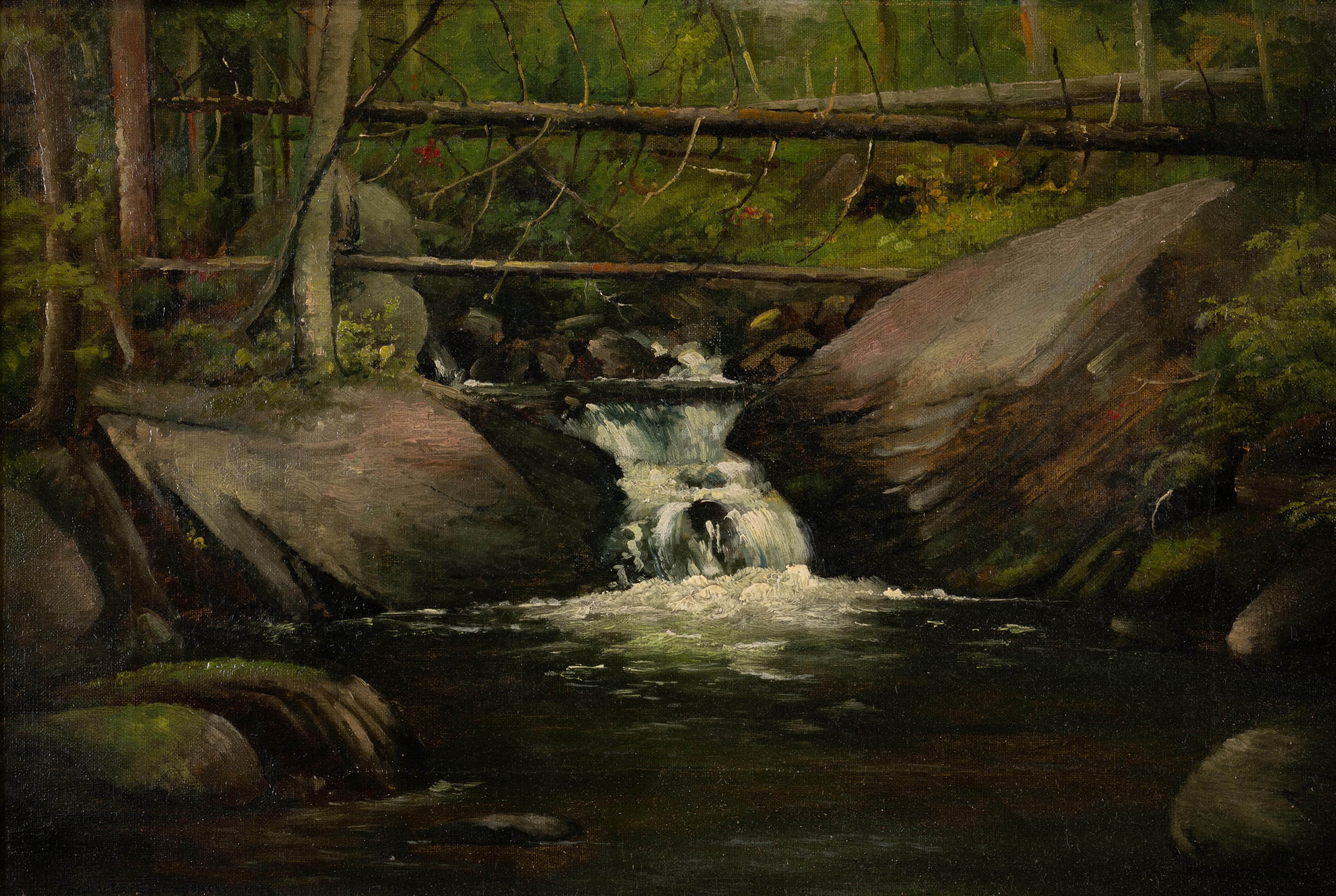 Ruscello nel Wood - Painting di William Wells Goodrich
