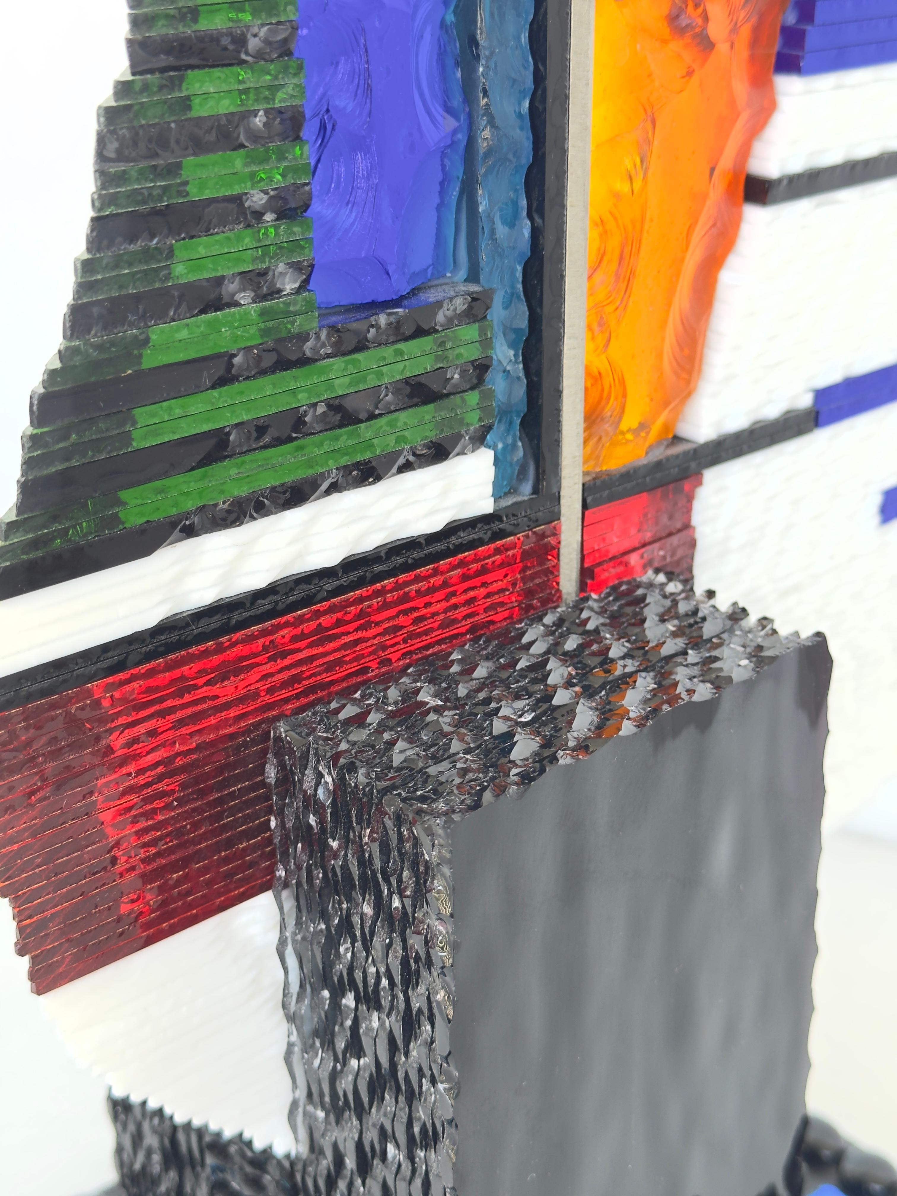 Guitar Glass Sculpture For Sale 8