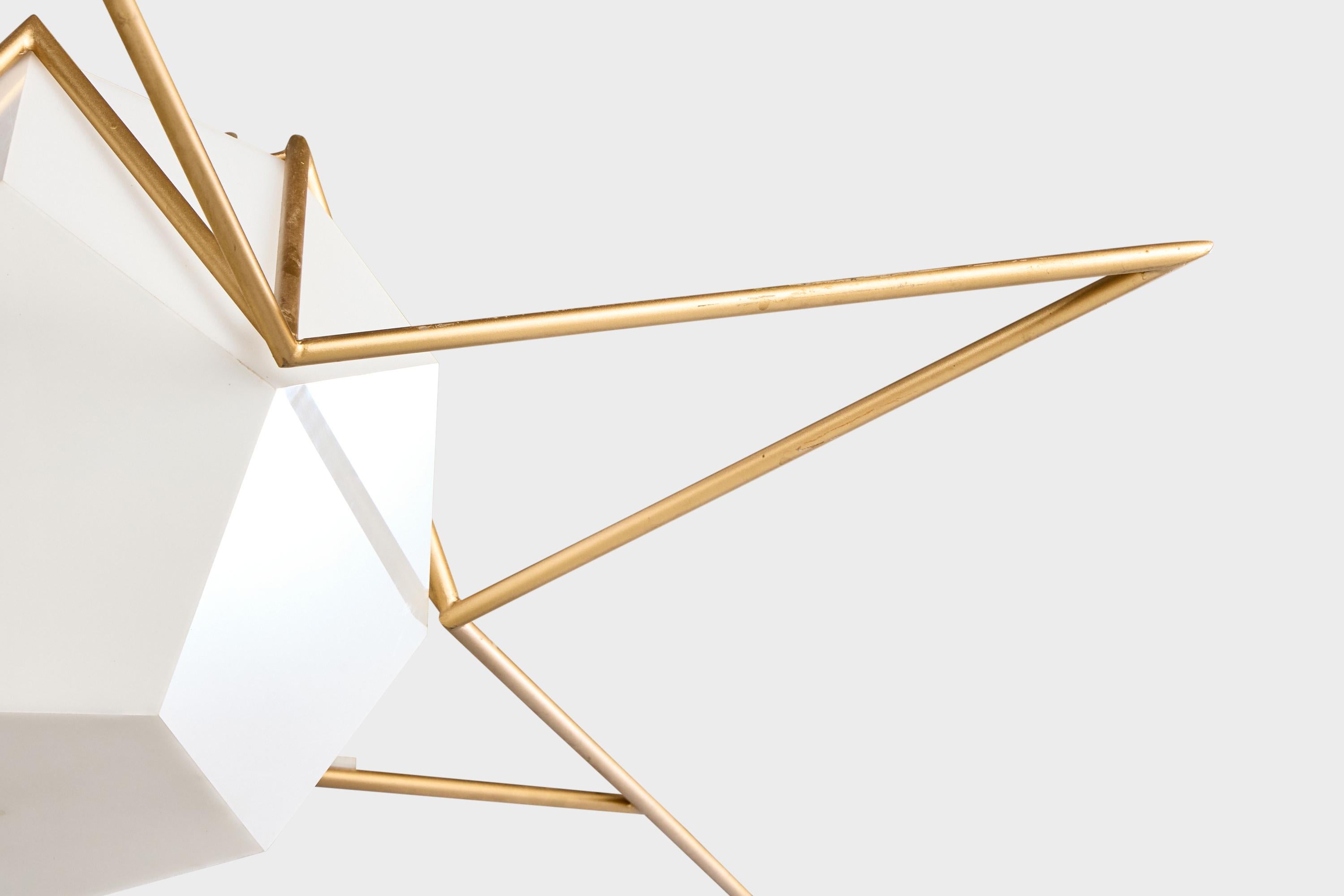William Wesley Peters, Monumental Chandelier, Metal, Acrylic, USA, 1961 For Sale 4