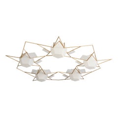 William Wesley Peters, Monumental Chandelier, Metal, Acrylic, USA, 1961