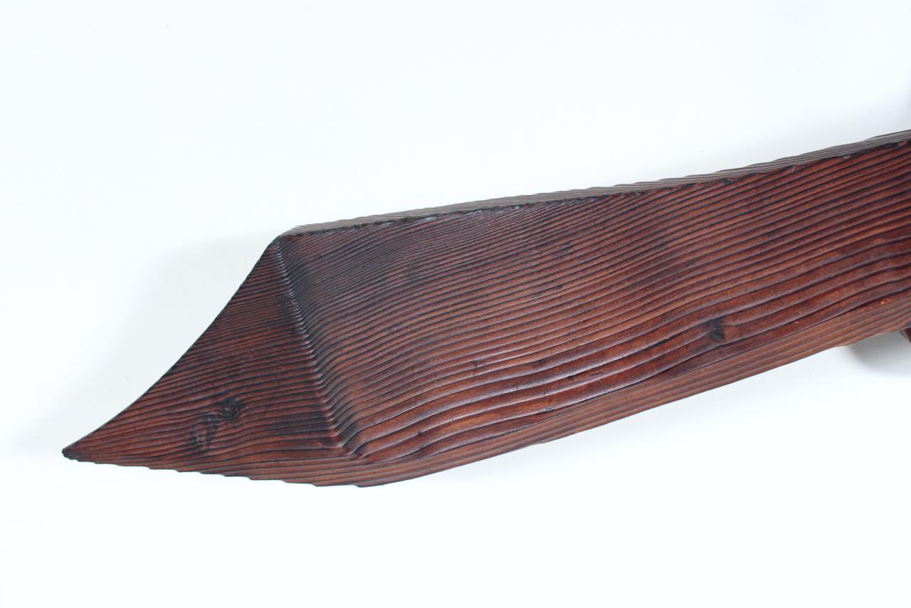 Hand-Carved William Westenhaven, WITCO Suspended Wooden Sword Wall Hanging, C. 1960 For Sale