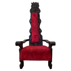 Retro William Westenhaver for Witco Jungle Room King Throne Lounge Chair