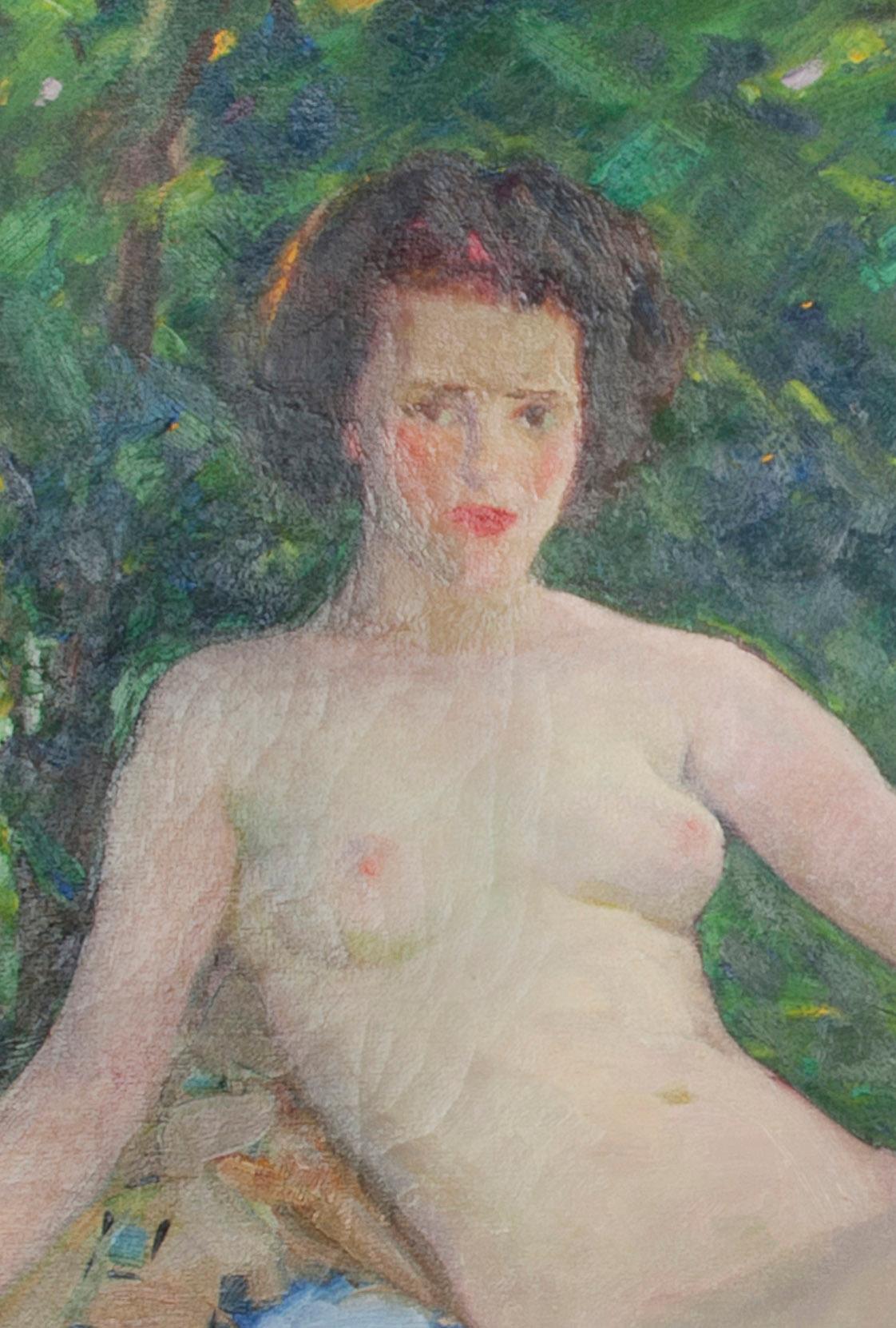 Nackt (Amerikanischer Impressionismus), Painting, von William Wiessler