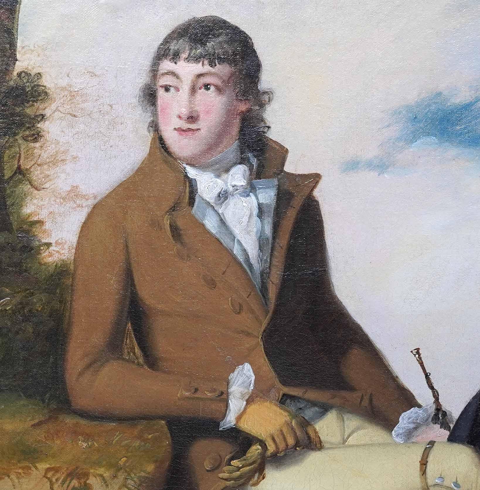 Questo superbo ritratto a olio di Old Master britannico del XVIII secolo è opera di William Williams di Norwich. Fu dipinto intorno al 1780, dopo che l'artista era tornato in Inghilterra da Filadelfia, dove aveva vissuto e aveva dipinto una serie di