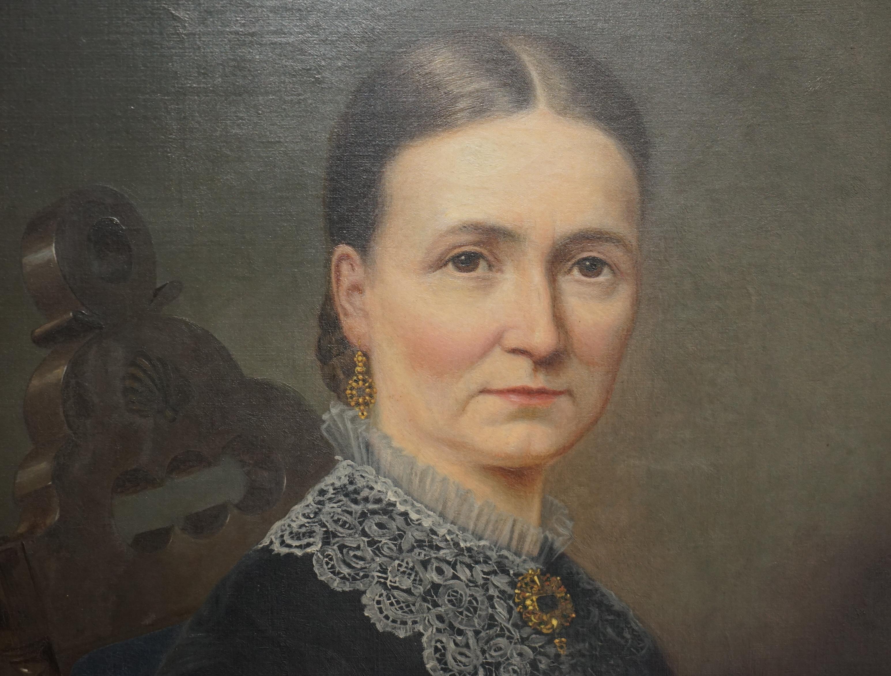 WILLIAM WILLIAMS AP CALEDFRYN 1837-1915 PORTRAITS MR JOHN & MRS DAVIES PAINTINGs im Angebot 3