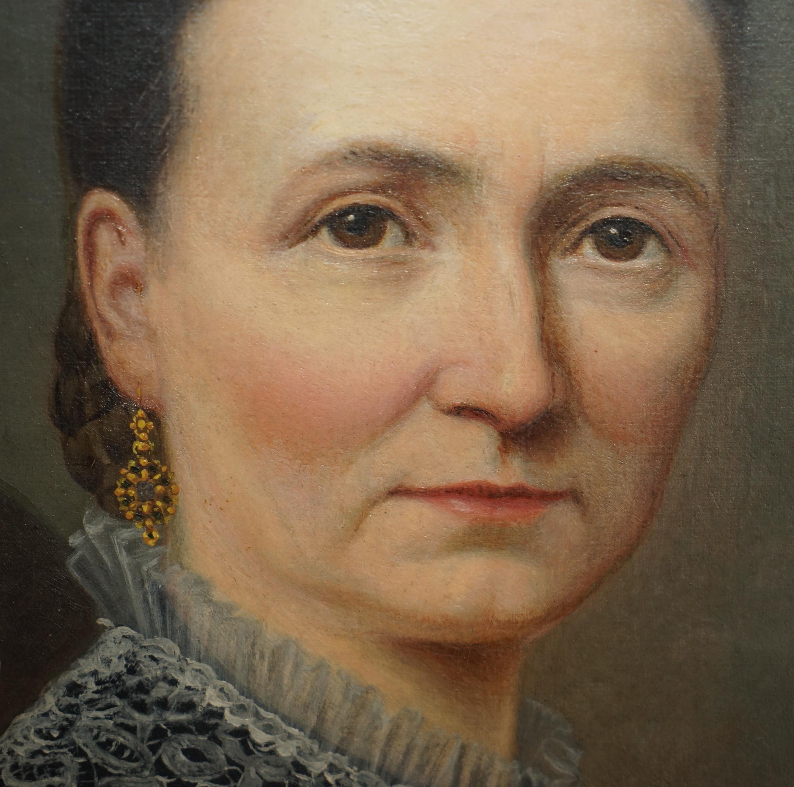 WILLIAM WILLIAMS AP CALEDFRYN 1837-1915 PORTRAITS MR JOHN & MRS DAVIES PAINTINGs im Angebot 5