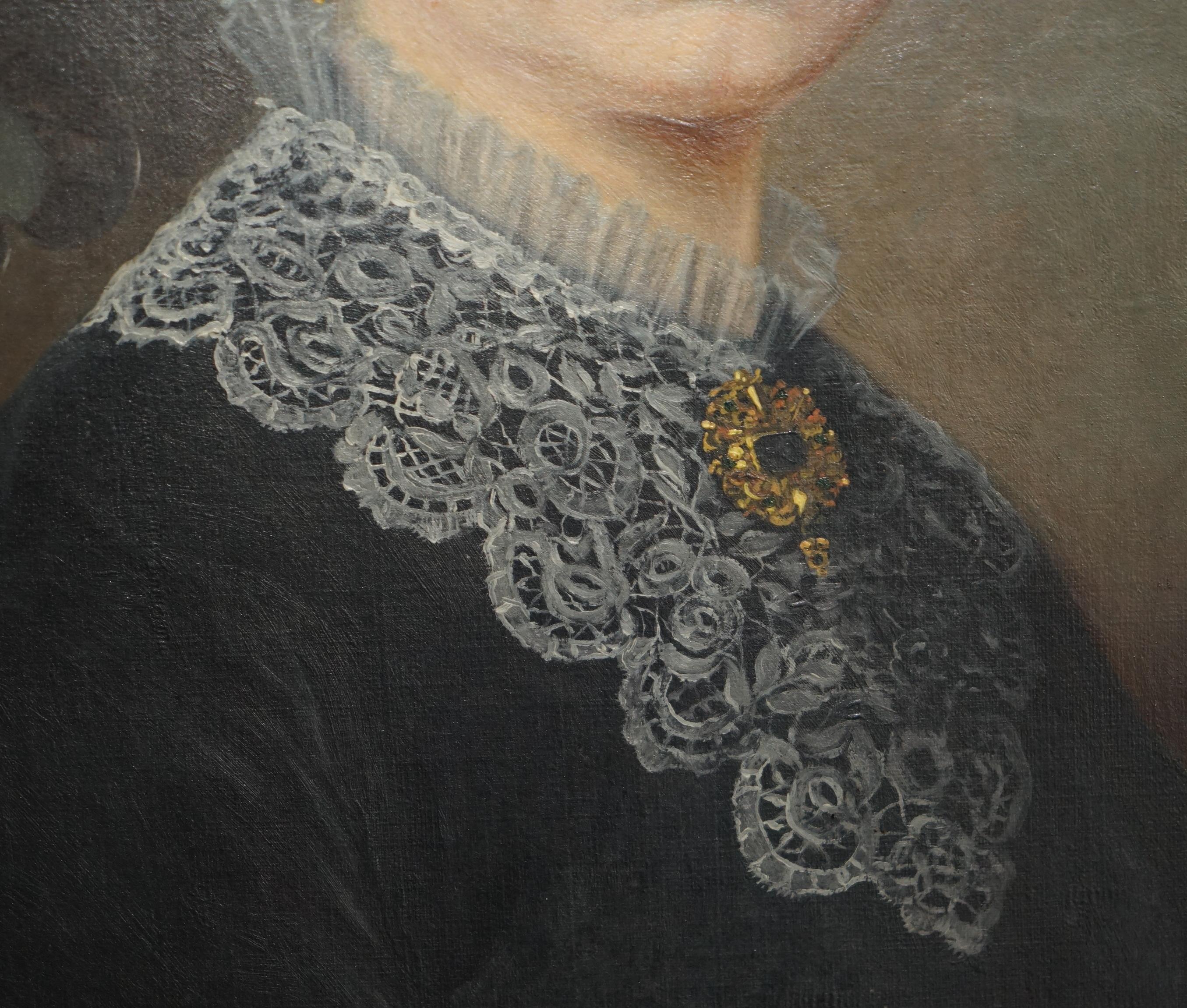 WILLIAM WILLIAMS AP CALEDFRYN 1837-1915 PORTRAITS MR JOHN & MRS DAVIES PAINTINGs im Angebot 7