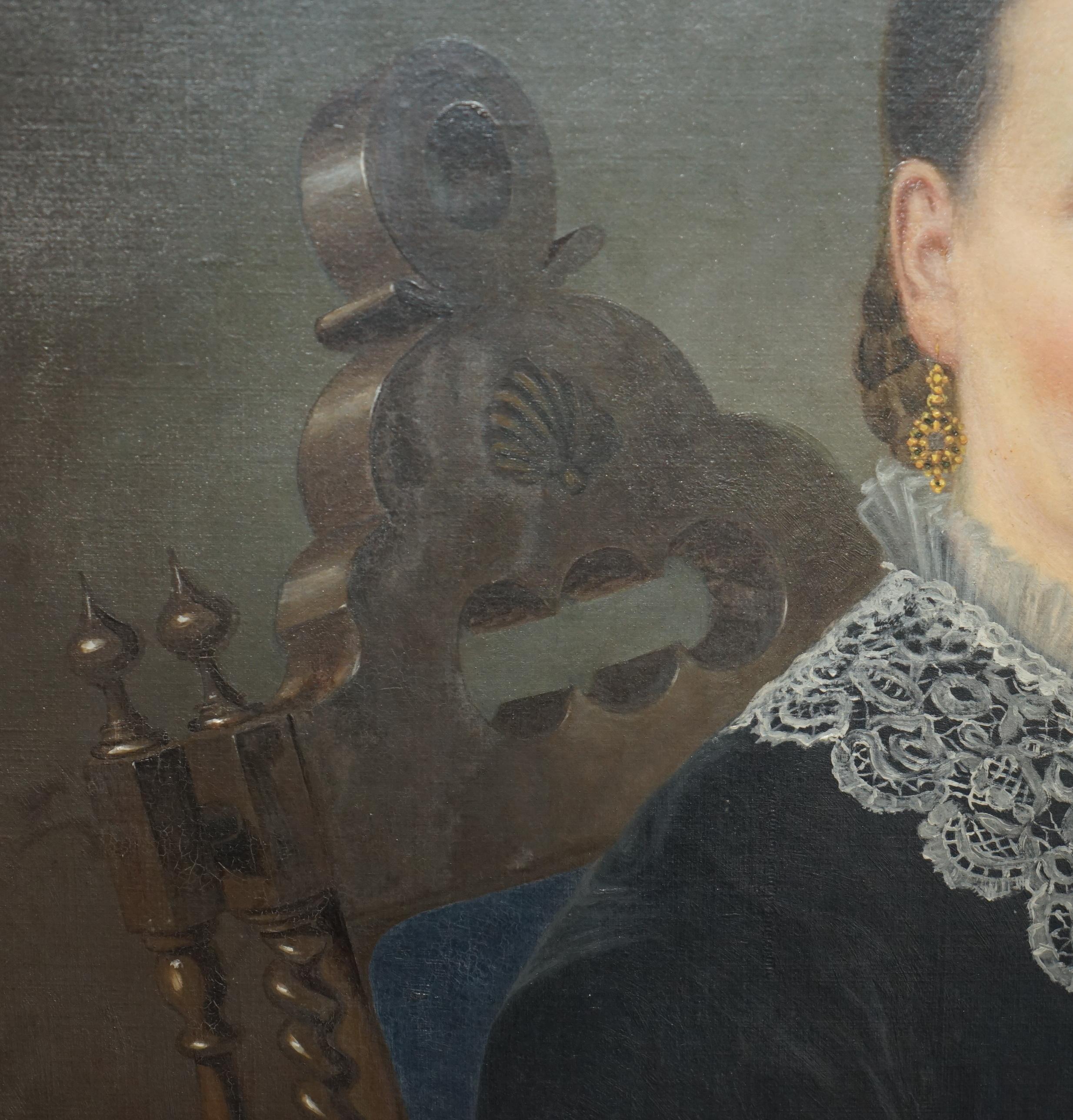 WILLIAM WILLIAMS AP CALEDFRYN 1837-1915 PORTRAITS MR JOHN & MRS DAVIES PAINTINGs im Angebot 9