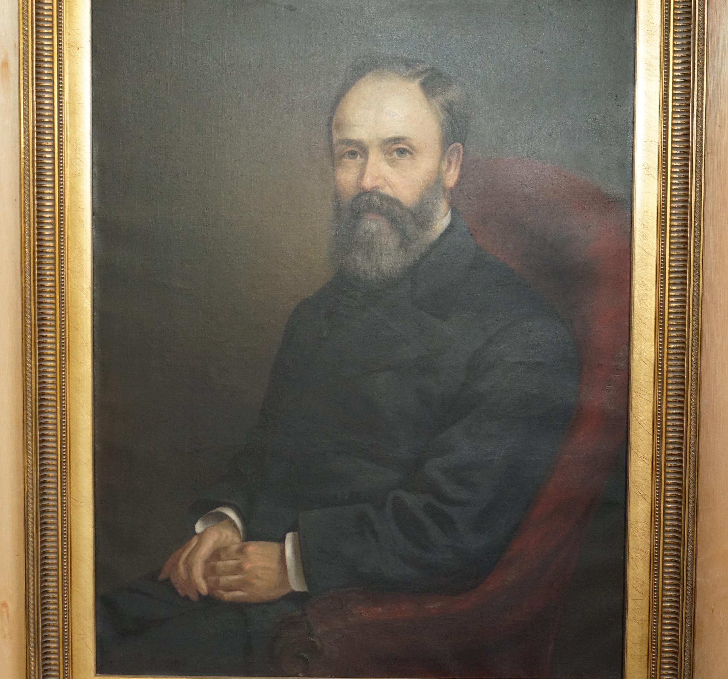 WILLIAM WILLIAMS AP CALEDFRYN 1837-1915 PORTRAITS MR JOHN & MRS DAVIES PAINTINGs (Viktorianisch) im Angebot