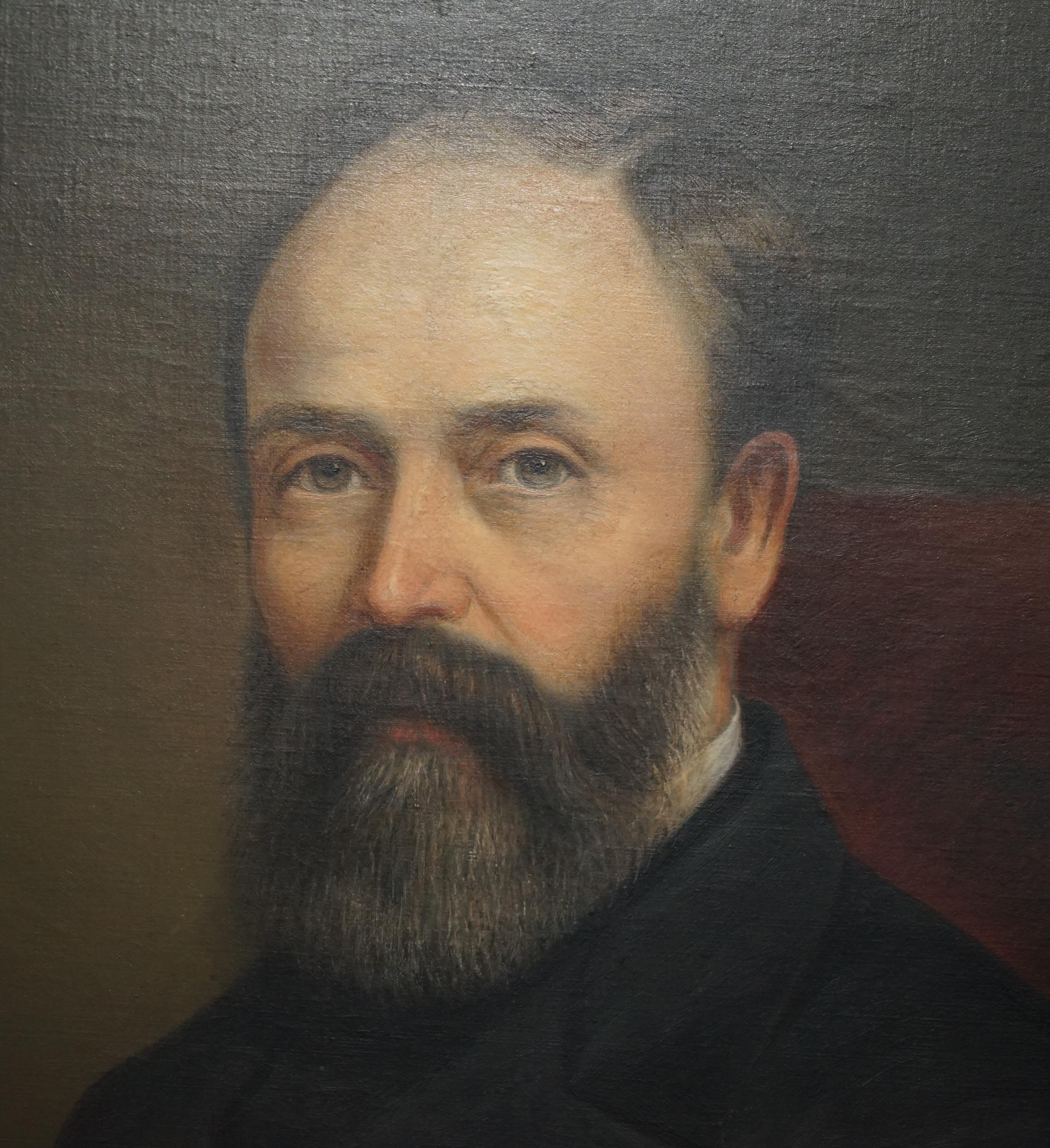 WILLIAM WILLIAMS AP CALEDFRYN 1837-1915 PORTRAITS MR JOHN & MRS DAVIES PAINTINGs (Handbemalt) im Angebot