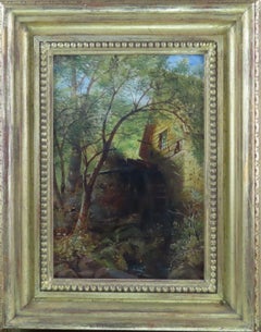 Original Oil on Board, WILLIAM WILLIAMS, "A Devon Mill"