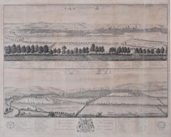 Prospect of Oxford 18th century engraving by William Williams