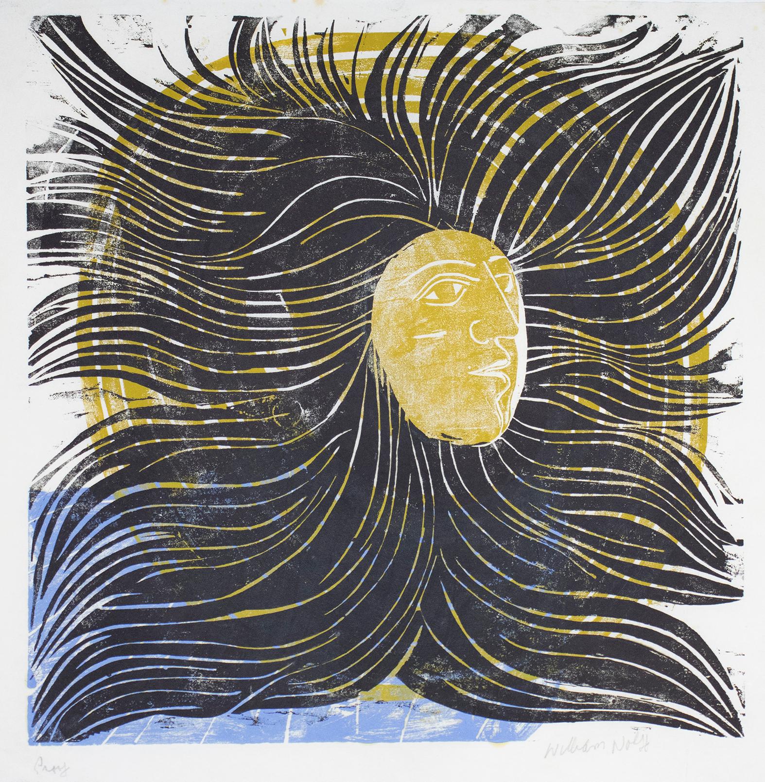 William Wolff Portrait Print - A Woman Clothed in the Sun