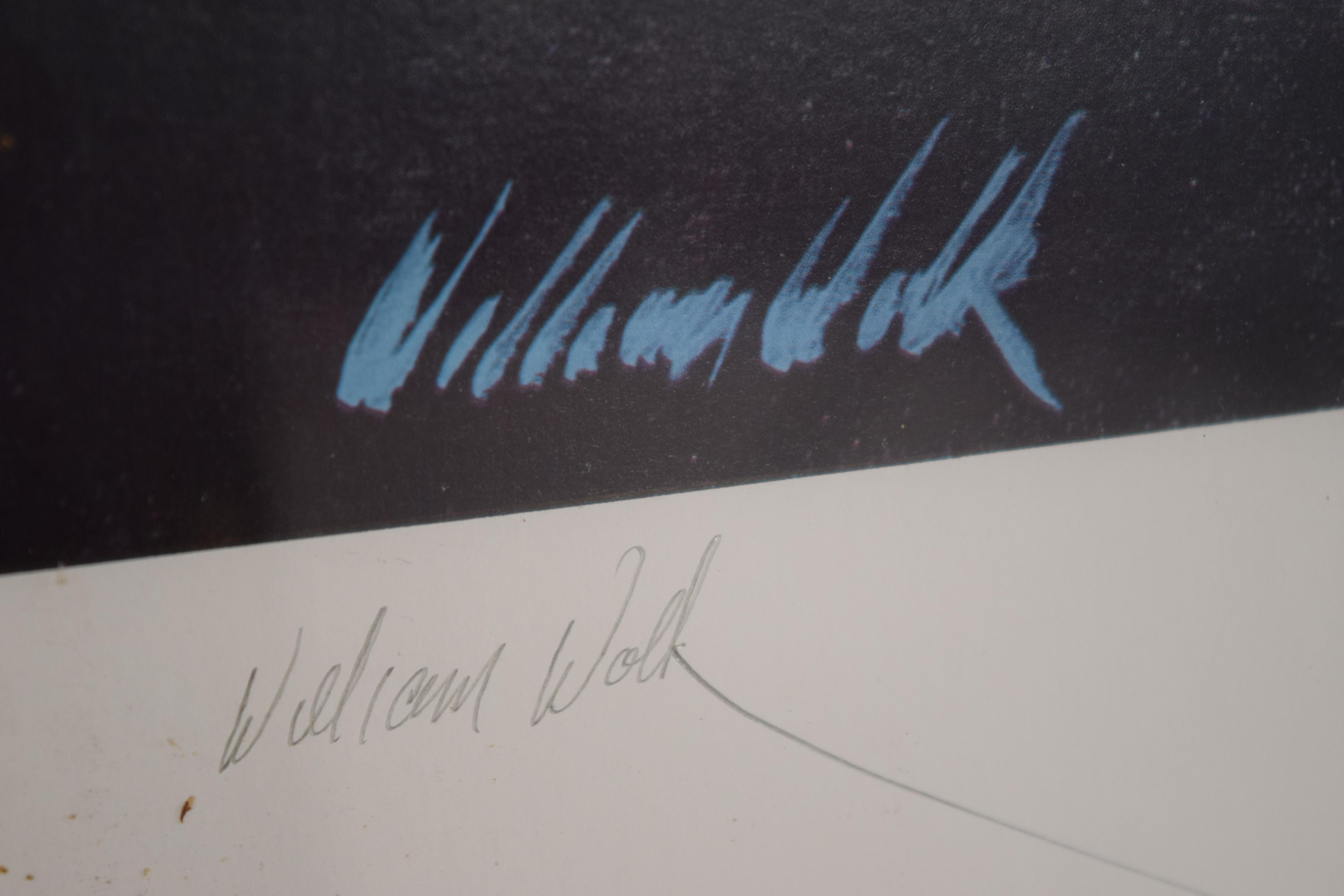 American William Wolk 1982 Signed Poster For Sale