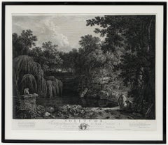 W. Woollett and W. Ellis after R. Wilson - 1778 Engraving, Solitude