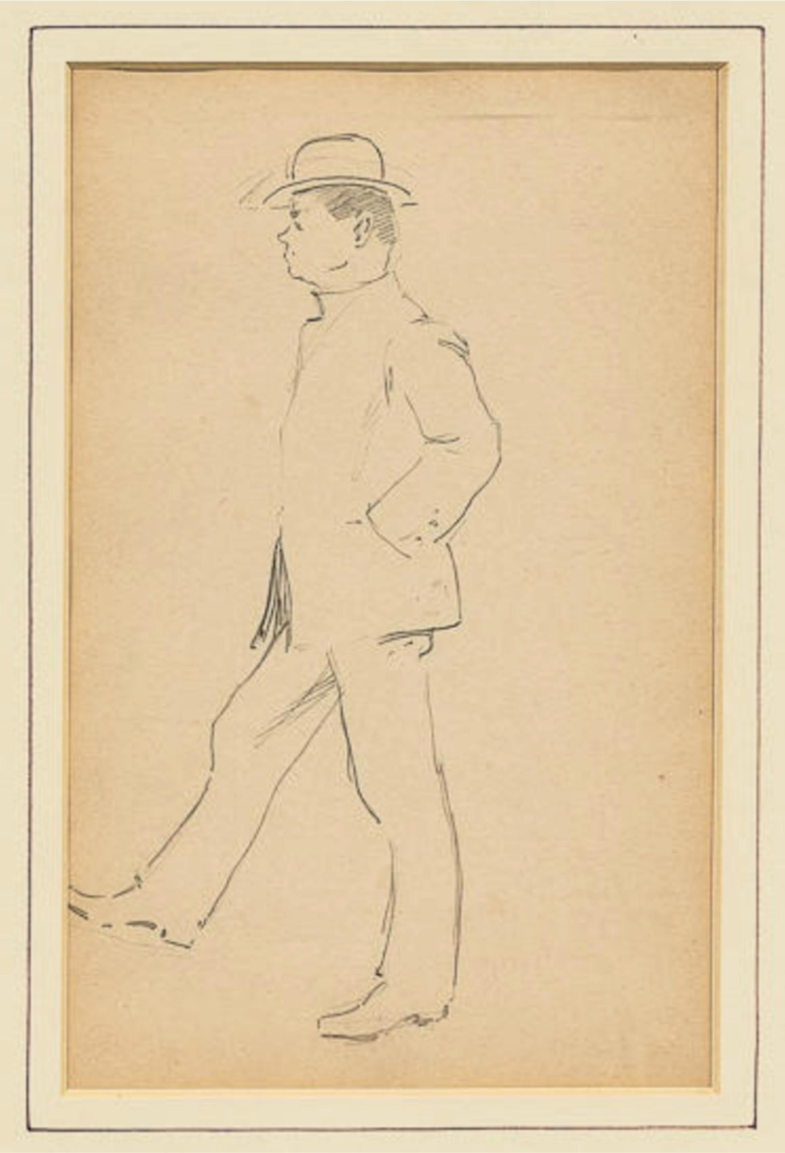 Antike William Worcester Churchill (1858 - 1926) 4 Zeichnungen, 1908 signiert 'WC' (18. Jahrhundert und früher) im Angebot