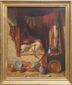 WYLD orientalist painting bazaar Egypt 19th arab merchant Romantic British