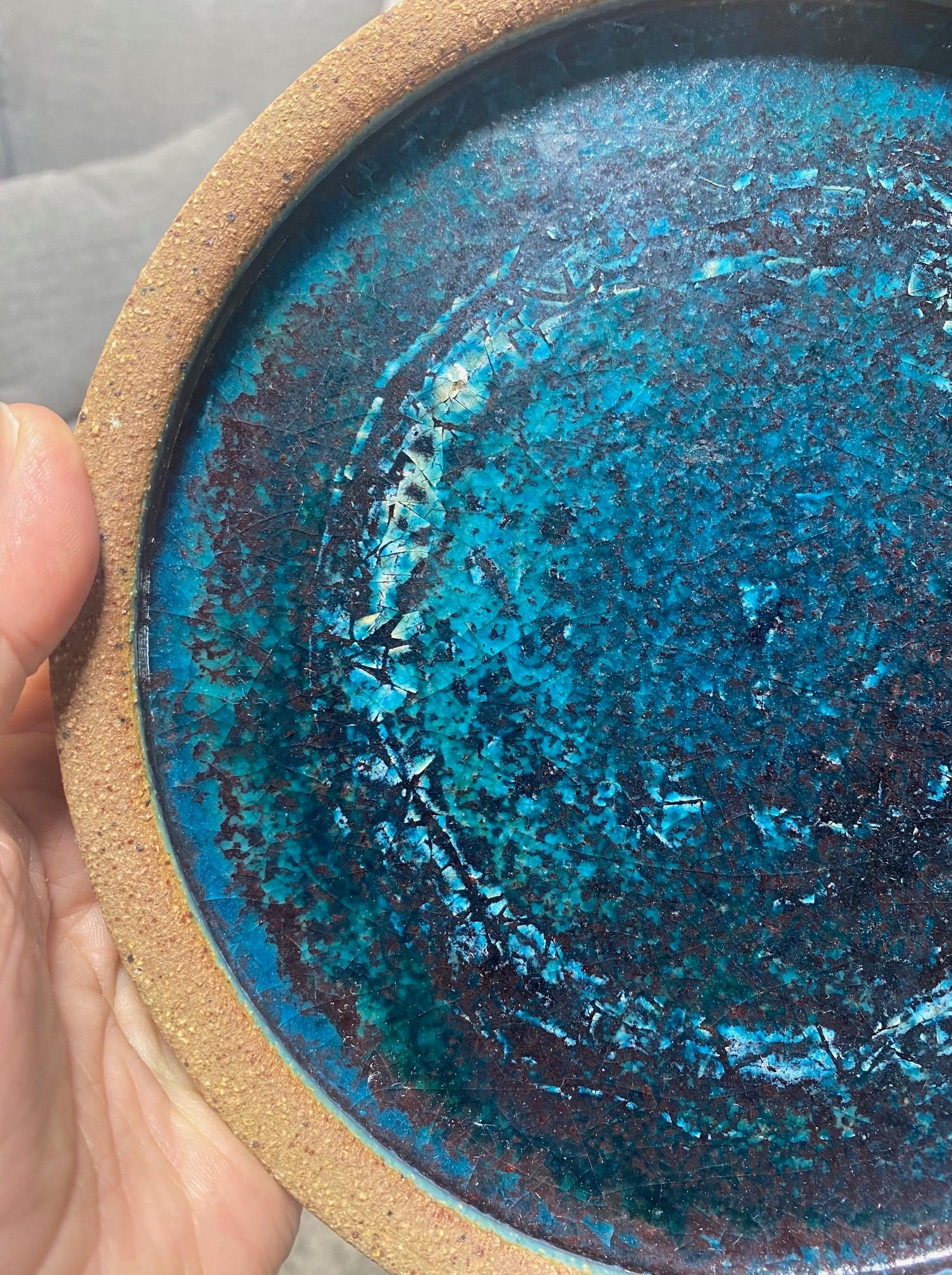 William Wyman Signé Massachusetts Midcentury Herring Run Studio Pottery Bol en vente 9