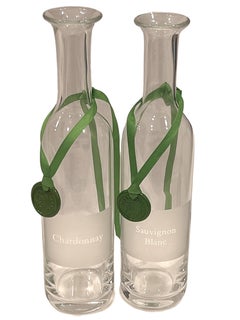 William Yeoward “Chardonnay” / “Sauvignon Blanc” Wine Carafe (Set of 2)