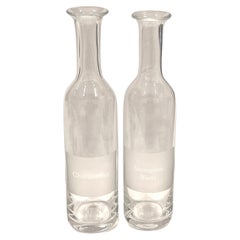 Retro William Yeoward “Chardonnay” / “Sauvignon Blanc” Wine Carafe (Set of 2)