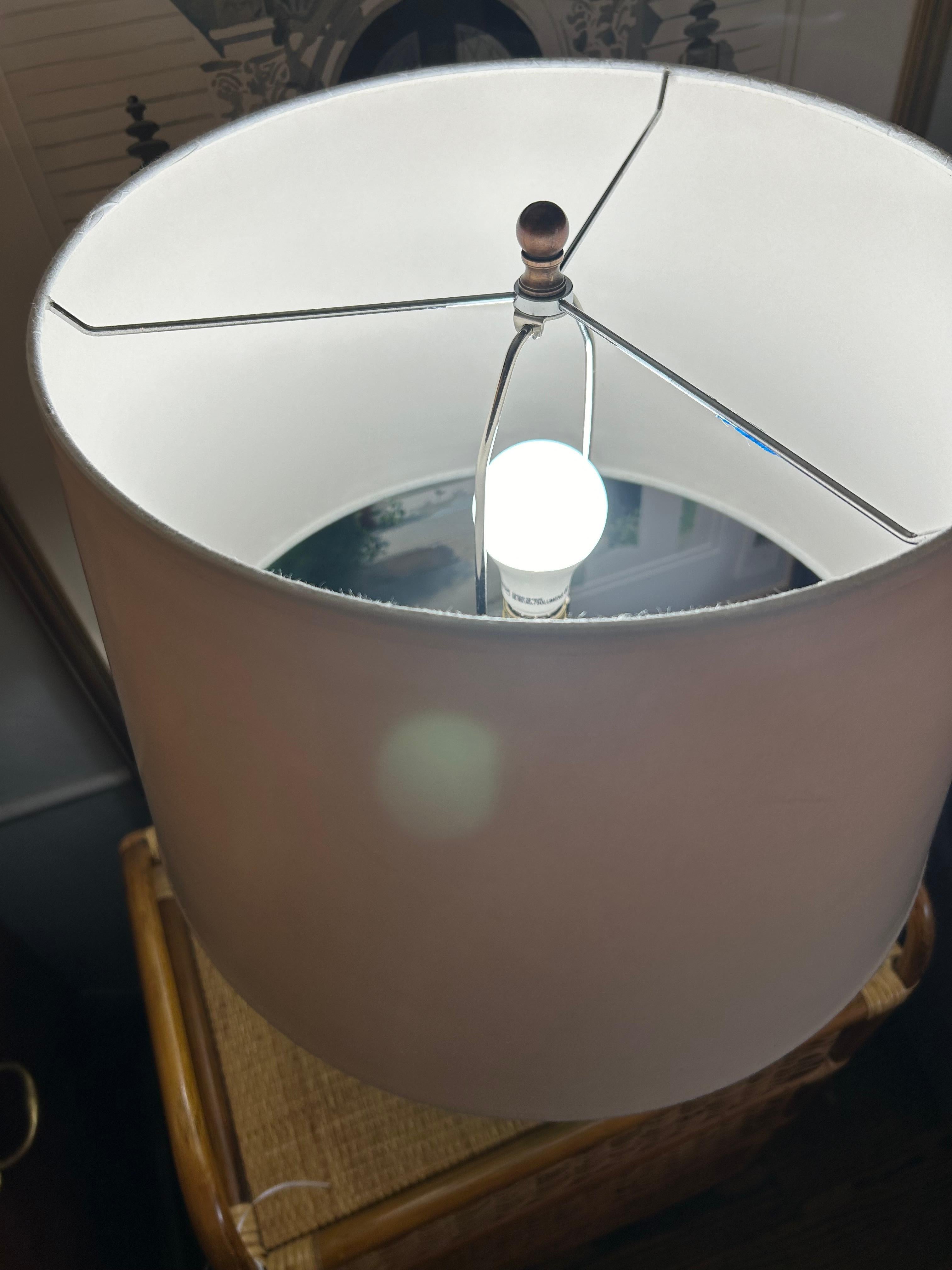 British William Yeoward Designer Blown Glass Jade Table Lamp “Nery”
