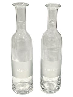 William Yeoward “Merlot” / “Pinot Noir” Wine Carafe (Set of 2)