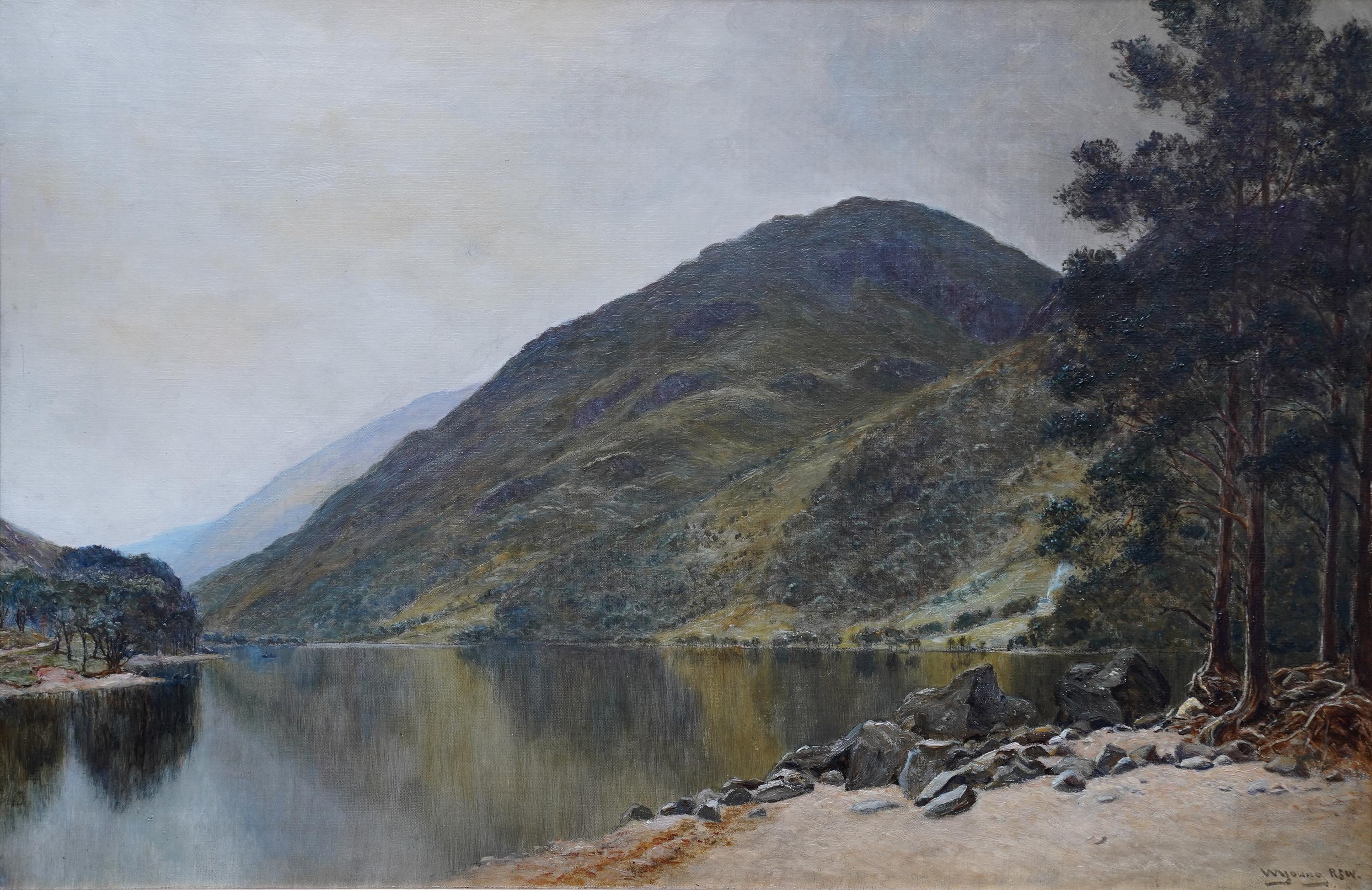 Loch Eck, Schottland – schottisches edwardianisches Ölgemälde  – Painting von William Young