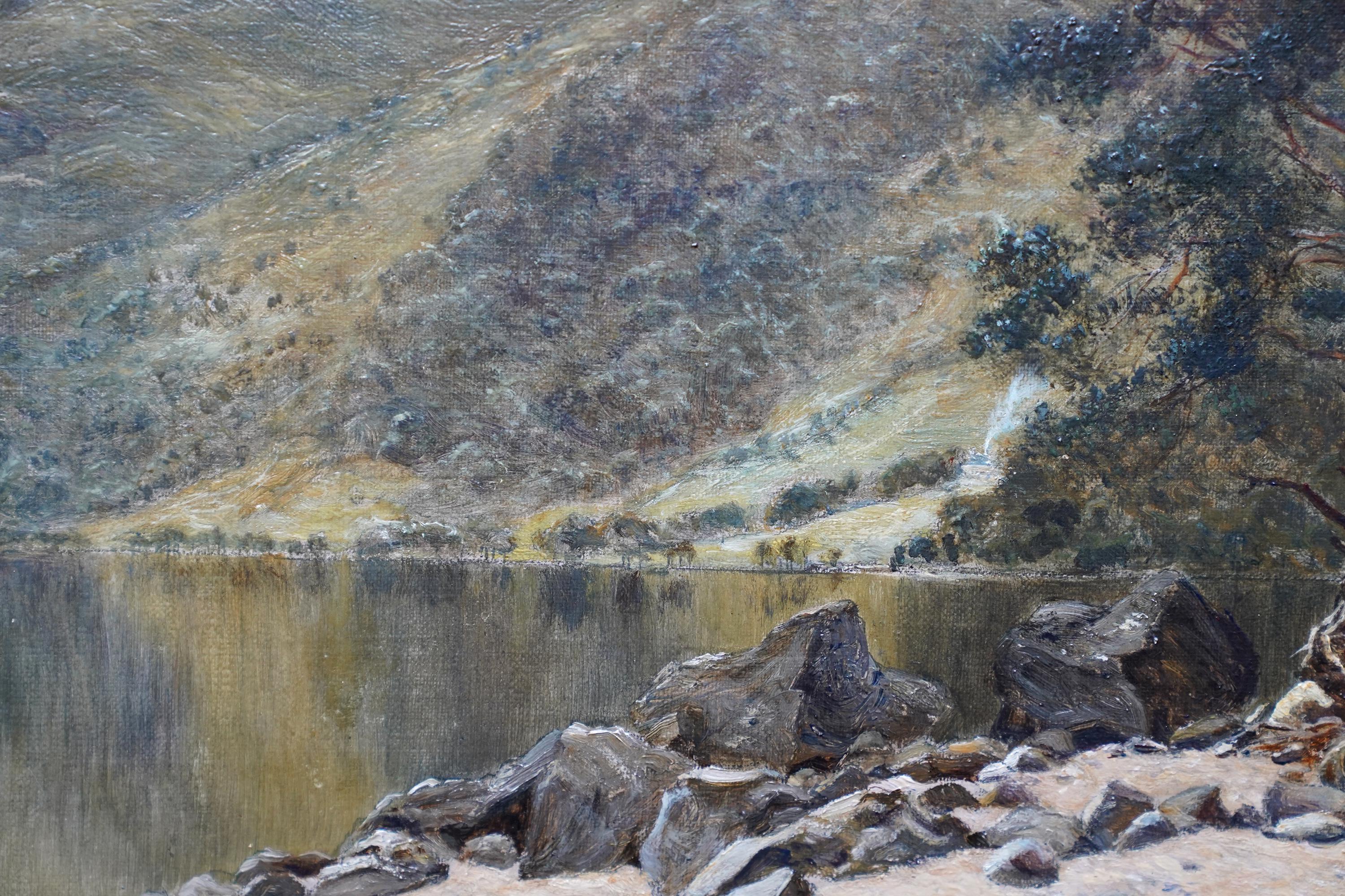 Loch Eck, Scotland - Scottish Edwardian art landscape oil painting  For Sale 1
