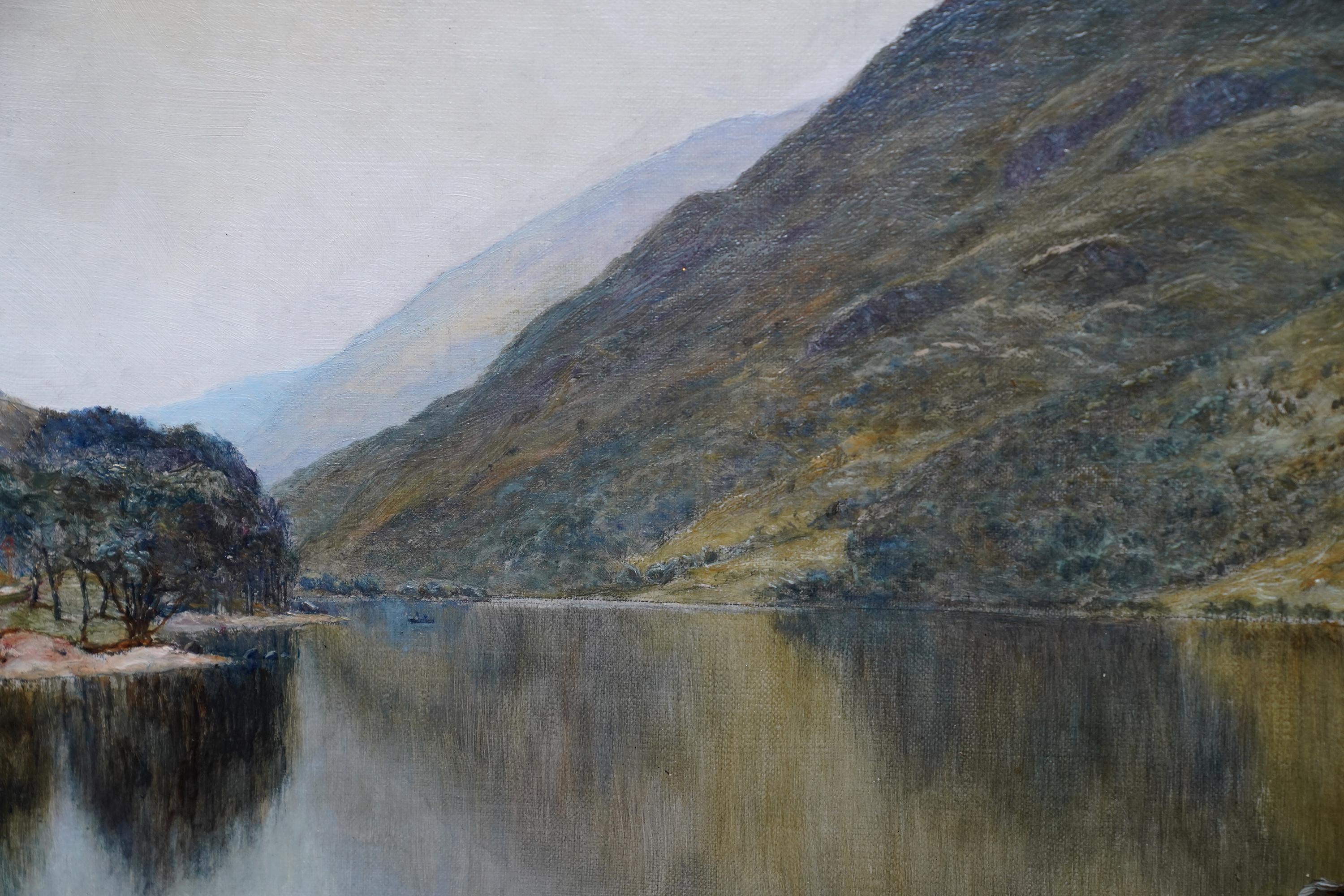 Loch Eck, Scotland - Scottish Edwardian art landscape oil painting  For Sale 4