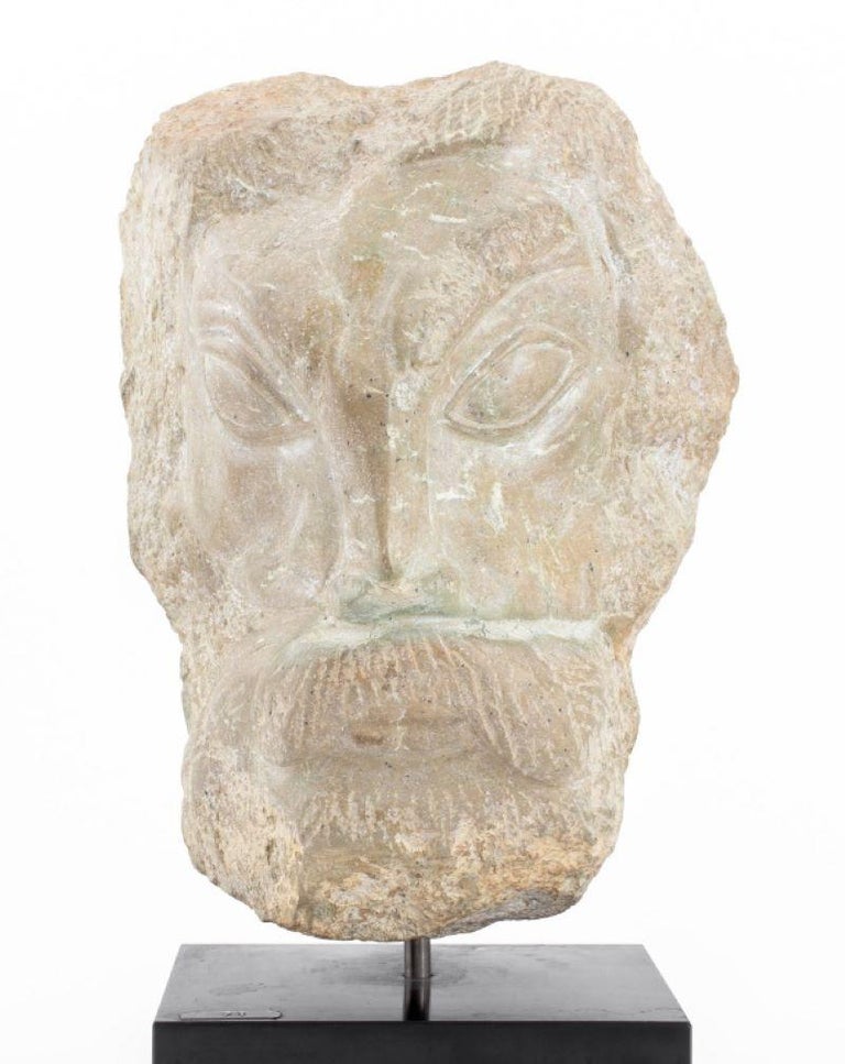 Louis Mendez Abstracted Head Ceramic Sculpture at 1stDibs