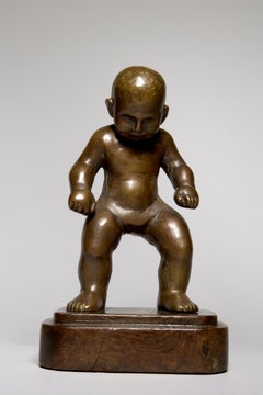 First Steps, Early 20th Century Bronze Sculpture, Cleveland School