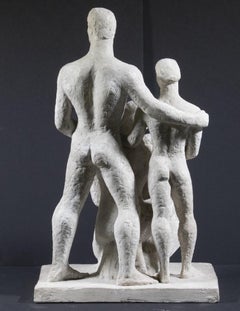 "Familia pionera" WPA Modernismo americano Maqueta de escayola Realismo Siglo XX