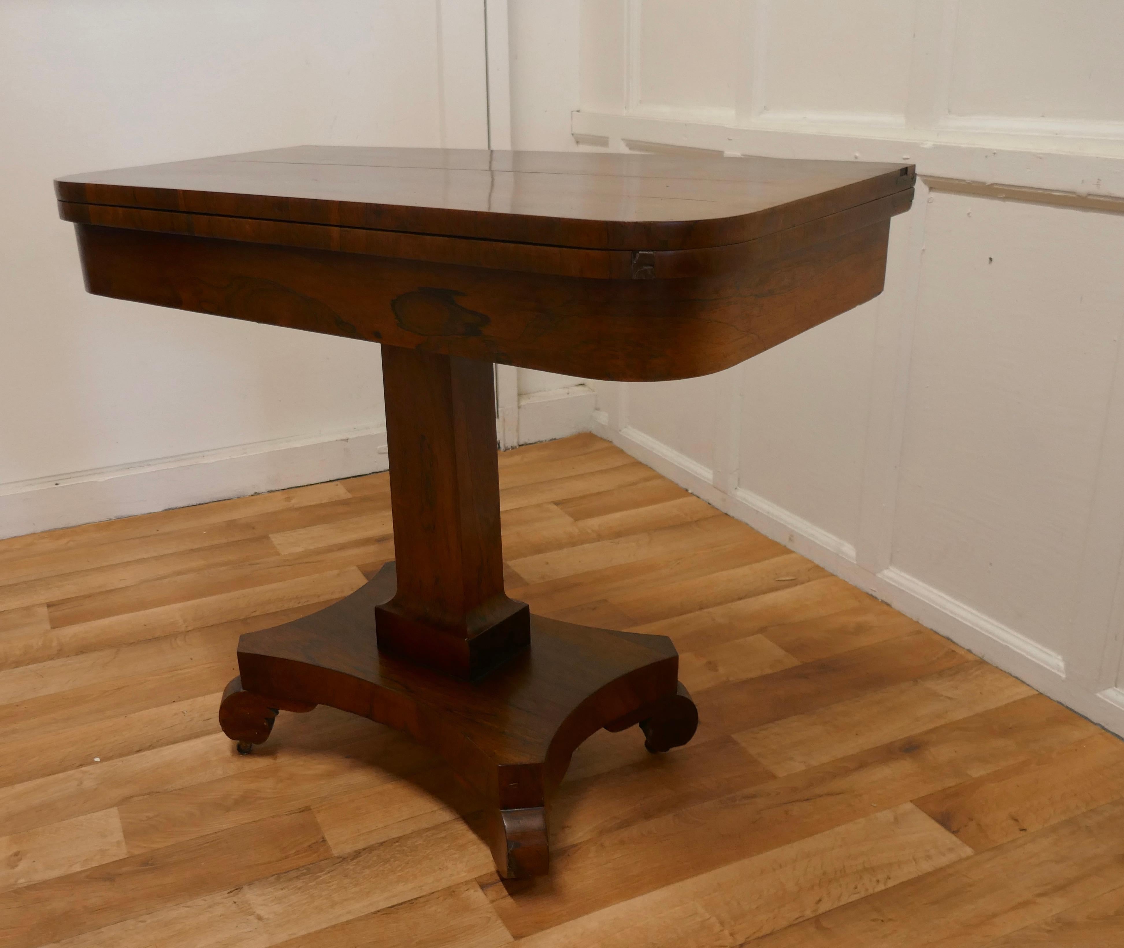 antique wooden folding card table