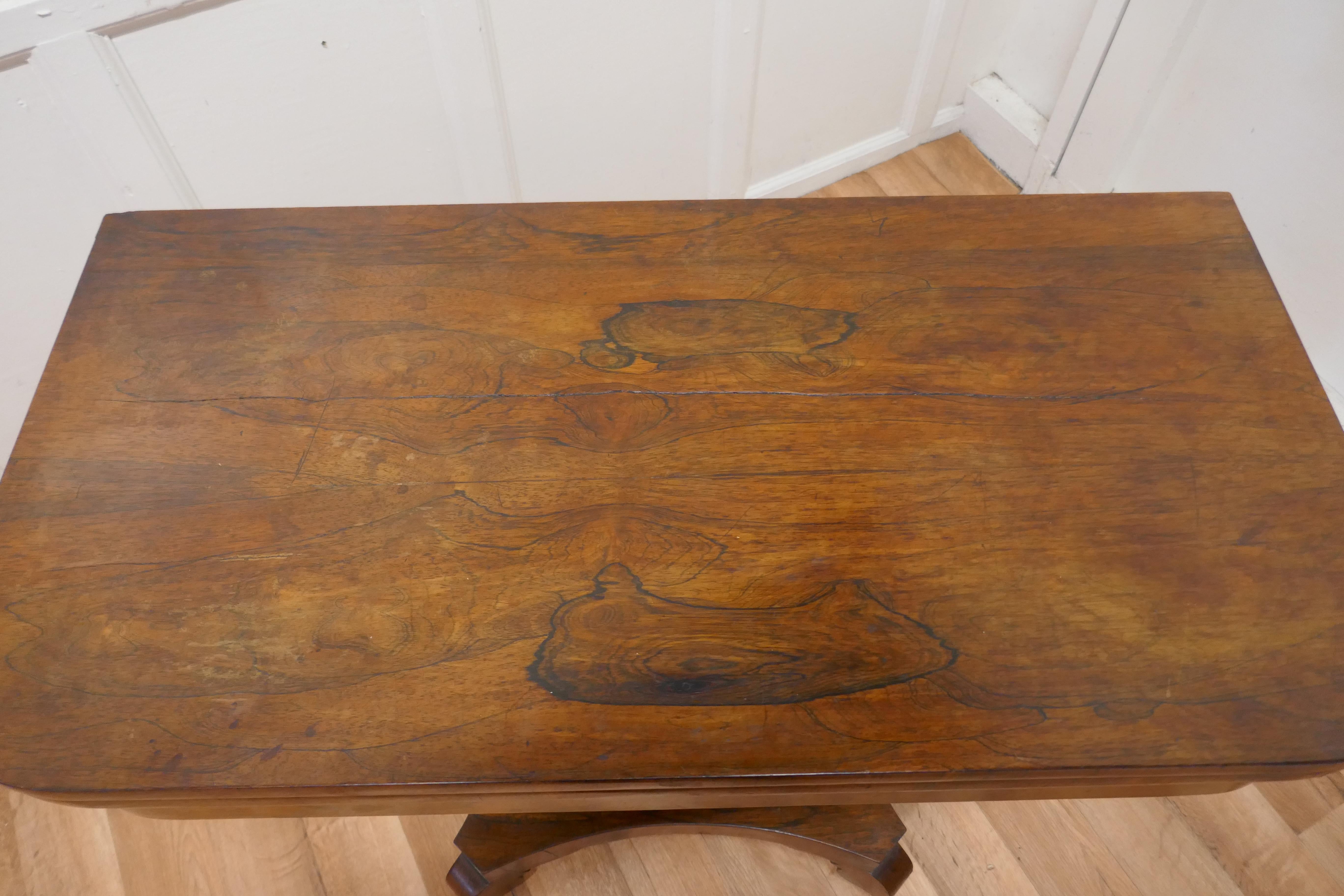 Rosewood William IV Folding Games or Card Table For Sale
