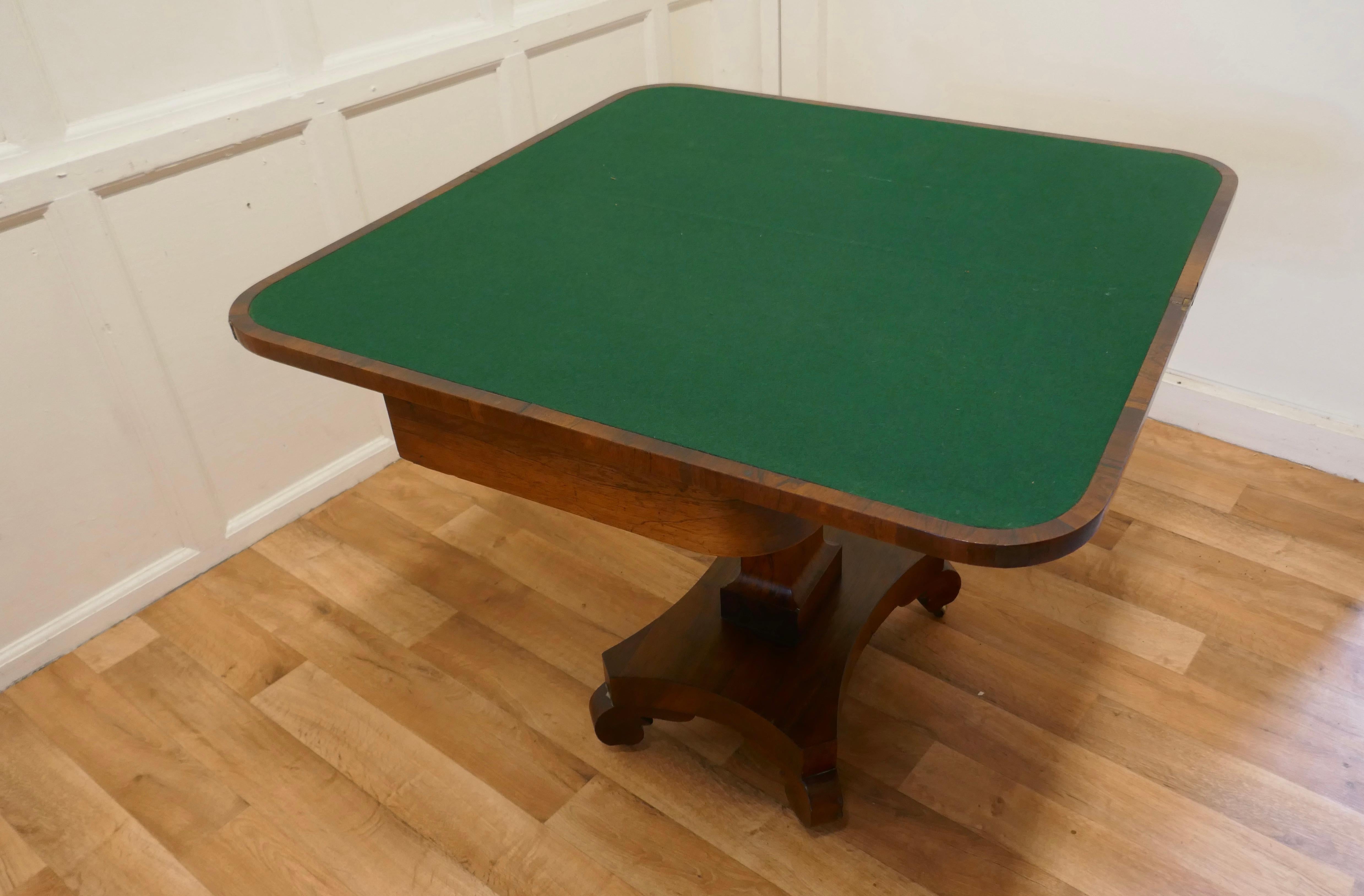 William IV Folding Games or Card Table For Sale 2