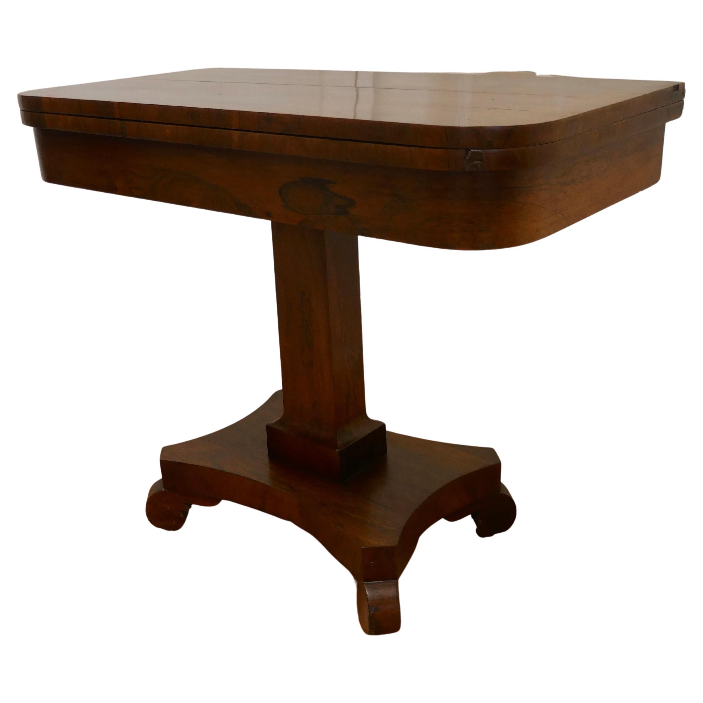 William IV Folding Games or Card Table