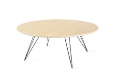 Williams Hairpin Coffee Table Oval Maple Black