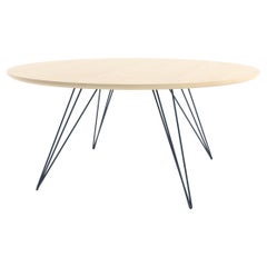Williams Hairpin Coffee Table Oval Maple Navy