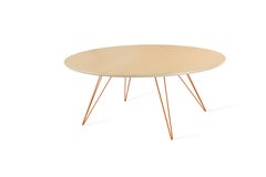Williams Hairpin Coffee Table Oval Maple Orange