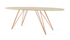 Williams Hairpin Coffee Table Oval Maple Orange