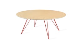 Williams Hairpin Coffee Table Oval Maple Red