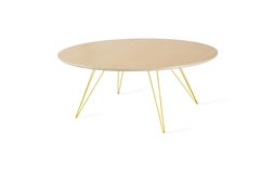 Williams Hairpin Coffee Table Oval Maple Yellow
