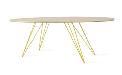 Williams Hairpin Coffee Table Oval Maple Yellow