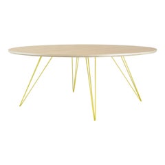 Williams Hairpin Coffee Table Oval Maple Yellow